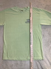 Mens Tropical Graphic Short Sleeve Lime Green Crew Neck T-shirt Large