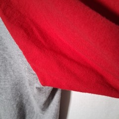 Shaka Active Baseball Shirt Men 3XL Gray Red Raglan Sleeve Sporty