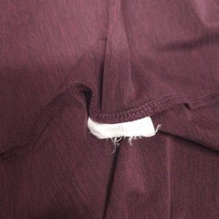 Quince Flowknit Breeze Performance Tee Mens XL Burgundy Crew Neck Buttery Soft