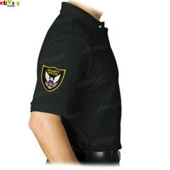 MEN’S PRINTED SECURITY POLO T-SHIRT UNIFORM EMBROIDERY BADGE POLICE STAFF PARTY