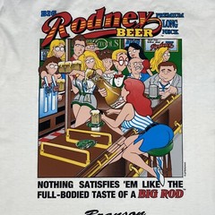 Vintage Big Rodney Beer Single Stitch T Shirt Size Large NWOT