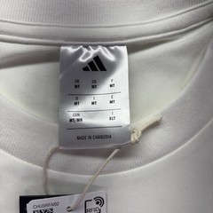 Adidas ZNE T Shirt Men’s Size Medium Tall White Short Sleeve New