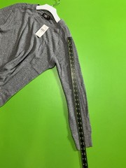 RRL Ralph Lauren Long Sleeve Waffle-Knit Crew T-Shirt Gray Heather Men’s M Nwt