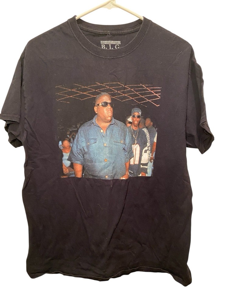 NOTORIOUS BIG & PUFF DADDY TEE SHIRT BLACK (L)