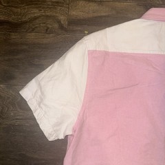 Forever 21 Multi Color Button-Up Short Sleeve Polo Shirt Outdoor Men’s Size L