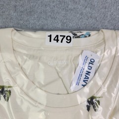 Old Navy T-Shirt Mens Large Cream Mountain Tree Print Soft-Washed Short Sleeve