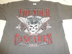 19th Annual Thunder in the Cascades 2013 Men’s Graphic T-Shirt Size: Large Gray