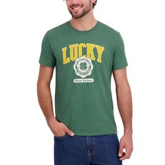 Lucky Brand New Mens T Shirt XL Green Graphic Tee NWT