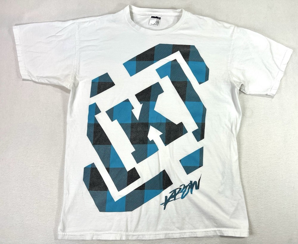 Vtg KREW T Shirt Skateboarding Street Crewneck Graphic Tee Mens Large Y2K 00s
