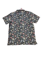 TravisMathew Featherweight Day Cruise Polo XL Black Floral NWT Golf Shirt
