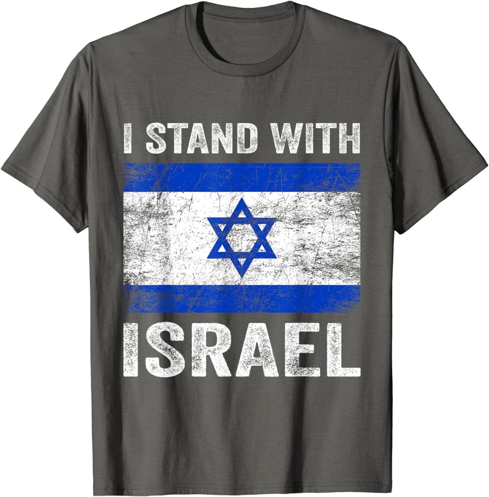 Support Israel I Stand With Israel Israeli Flag Unisex T-Shirt