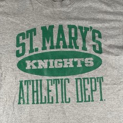 Vintage St. Mary’s Knights Athletics TShirt L School Track PE Grunge Sport 90s