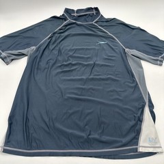 Speedo T-Shirt Men Mediun Gray Logo High Neck..#28197