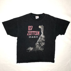Vintage 2001 Led Zeppelin IV Album T-Shirt Adult Large ZoSo Black Old Hermit