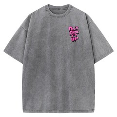 Men’s Oversized Acid Wash Vintage 100% Cotton Don’t Mess It Up Casual T-Shirt