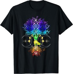 Chakra Tree of Life Moon Phases Yoga Spiritual T-Shirt Unisex – H207