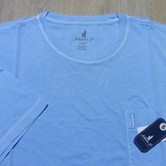 JOHNNIE-O Mens L LARGE DALE 2.0 T SHIRT MALIBLU BLUE SHORT SLEEVE GOLF TEE