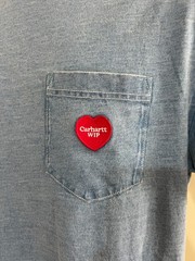 CARHARTT Ingo T Shirt Top Size XS S M L & XL Relaxed Fit Pocket Light Blue NEW