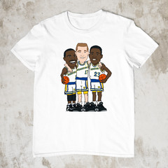 Run TMC Caricature Men White Unisex Tee Sizes S-5XL