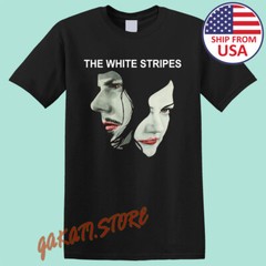 The White Stripes Men’s Black Size S-5XL