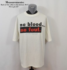 Vintage No Blood No Foul Da Rock Zone T-Shirt 1990’s Single Stitch Oversized L