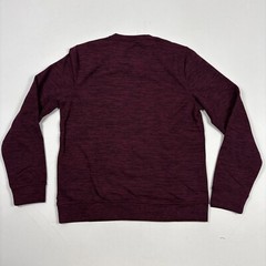 Gerry Men’s Thermal Long Sleeved Fleece Shirt Crew Neck Red Medium M