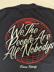 Famous Nobodys NBDYS We The People Black Graphic T-Shirt Men’s Size Large Hip Ho