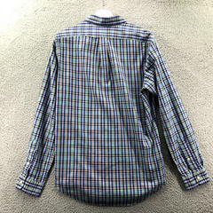 RALPH LAUREN Shirt Mens MEDIUM Slim Fit Multicolor Plaid Long Sleeve Button Up