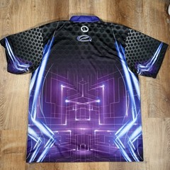 Storm Bowling Company Sublimated Jersey Size XL Quick 1/4 Zip Neon Bowler Shirt