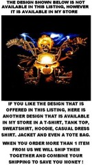 Ghost Skull Indian Chief Motorcycle Club Since 1901 Biker Rider T-shirt WS128