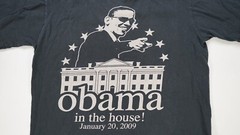 Rare VTG ANVIL Barack Obama In The White House 2009 Inauguration T Shirt 2000s