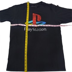 Sony PlayStation Logo T-Shirt Gaming Short Sleeve Crewneck Graphic Tee Size M