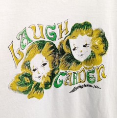 Vintage White Laugh Garden Birmingham AL Alabama Comedy Club T Shirt Sz Medium