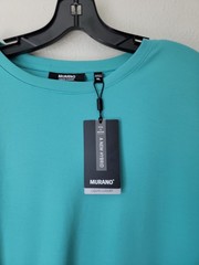 Murano Liquid Luxury Hybrid T Shirt Mens XL Aqua Blue