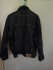 Vintage Calvin Klein Mens Denim Jacket Black Size M Fits Like A Large Or Bigger