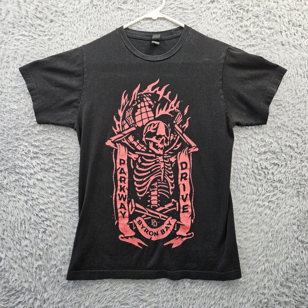 Vintage Parkway Drive T Shirt Small 2004 Tultex Byron Bay Silk Screened Print