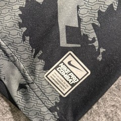 Nike Pro Combat Compression Shirt Tee Mens L camo black gray fitted Dri Fit