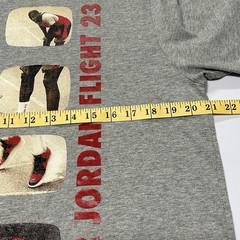Nike Air Jordan Flight 23 Graphic T-Shirt Mens L Gray Short Sleeve Jumpman