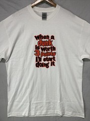 Eastbay Shirt Mens Extra Large When A Dunk Is Worth 3 Points Vintage Basketball