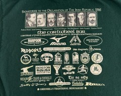 Rás na hÉireann USA 5K event green t-shirt 2007 Adult Size Large Somerville, MA