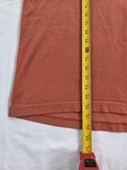 Duluth Trading Mens Orange Long Tail T-Shirt Size Medium Relaxed Fit 100% cotton