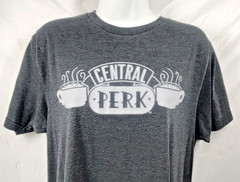 Central Perk Graphic T Shirt M Charcoal Gray Ripple Junction Friends TV Show