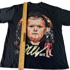 UFC Hasbulla Mens M Black Magomedov Signature T-Shirt Ultimate Fighting Grapple