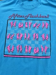 Vintage 90s Screen Stars Best Single Stitch Fifties Flashback T Shirt Blue L