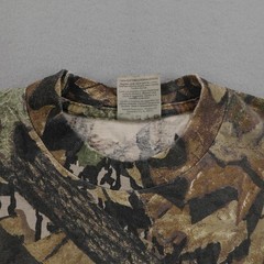 Vintage Jerzees Outdoors Shirt Mens Medium Brown Camo Mossy Oak Forest Floor