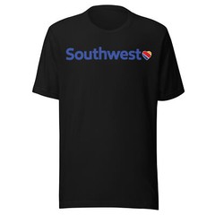 Hot!! Southwest Airlines Logo Unisex Tee S-5XL Flight Crew USA