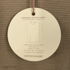 Common People Waffle Knit Tee Medium Coco Brown Cozy Ribbed
