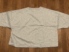 Vintage 90s Cropped T-shirt XL BOSS Russell Athletic Gray NUBLEND NOS