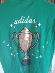 Adidas X Human Made Green Shirt Adult Gears for Futuristic Teenagers Medium