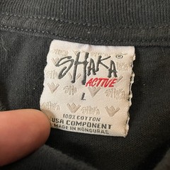 Shaka Active Shirt Mens Large Lion Rasta Double Sided Graphic Y2K